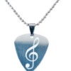 Guitar, advanced necklace engraved, pendant hip-hop style, accessory, sweater, high-quality style, does not fade, wholesale