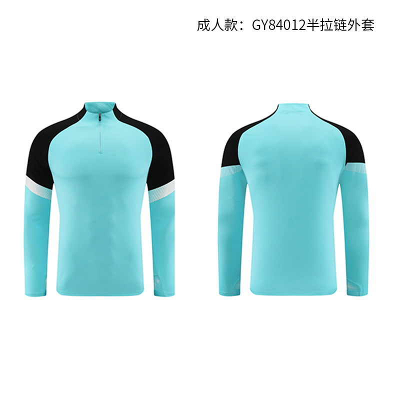 Cuello vertical empalme transfronterizo de dos piezas primavera y otoño grupo running trajes deportivos juveniles trajes deportivos personalizados para hombres