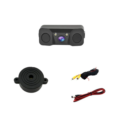 Source Factory Direct Sales 12V Car Visual High-Definition Three-In-One Reversing Radar Camera All-In-One Machine (Park radarı) - three-in-one