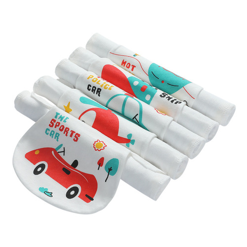 Baby sweat-absorbent towel, baby summer cotton gauze kindergarten pad sling, medium and large children's sweat towel, cartoon breathable sweat-absorbent towel
