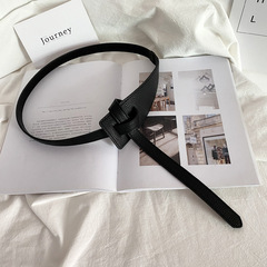 寬腰帶女士裝飾連衣裙韓版簡約百搭配大衣毛衣收腰打結腰封外搭