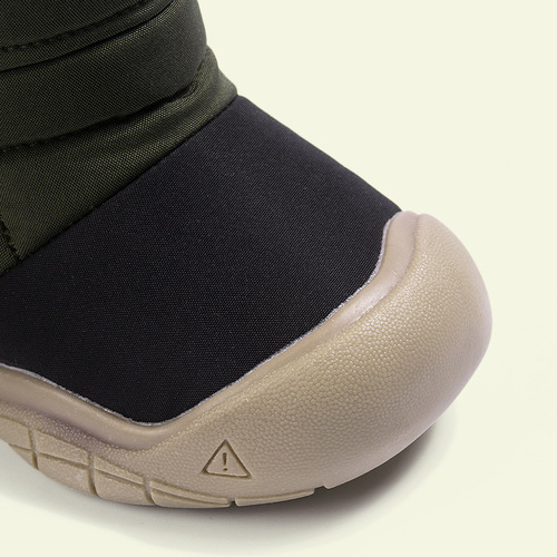 Winter New Fleece Lined Warm Drawstring Children's Snow Boots Casual Fashion Color Block Soft Sole Boots for Boys and Girls Cotton Shoes