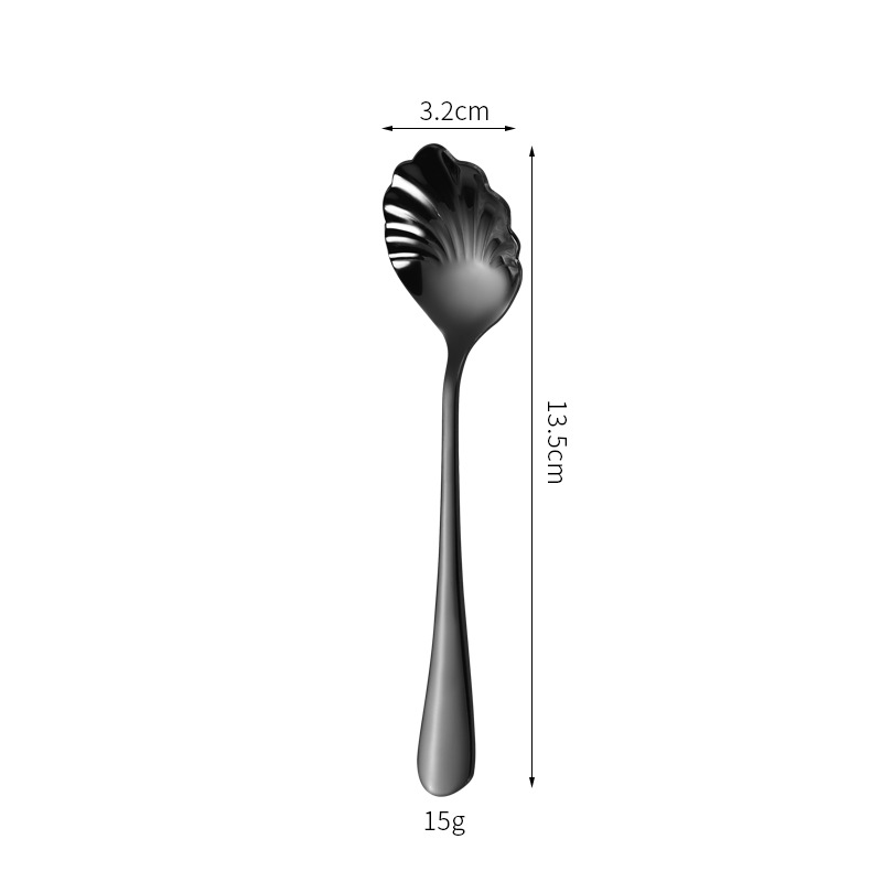 Cucchiaio in acciaio inox con design nido d'uccello per caffè_voghion.com