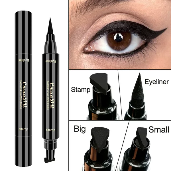Please Check Carefully! Link to Disclaimer - Exclusively for Foreign Trade: Cmaadu Double-Ended Winged Stamp Eyeliner Pen