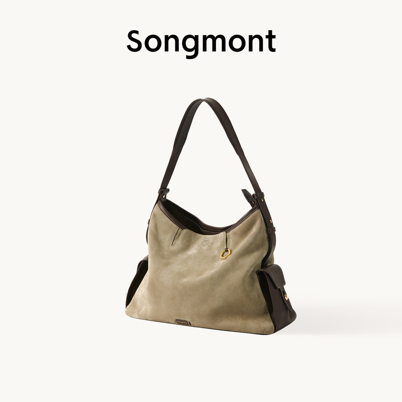 【ジャン・チーミンと同じスタイル】Songmont 山下裕松 トラベルホーボーバッグ 大容量 クロスボディ パソコンバッグ|undefined