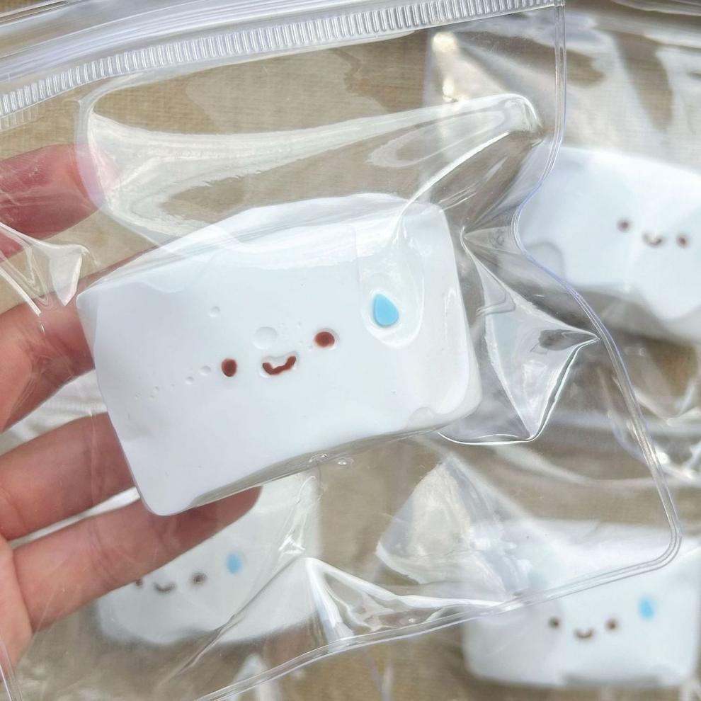 Lodo de la sensación de sufra crema pellizco pellizco Le juguete descompresor chica alta cara rebote lento sensación de agua artefacto descompresor