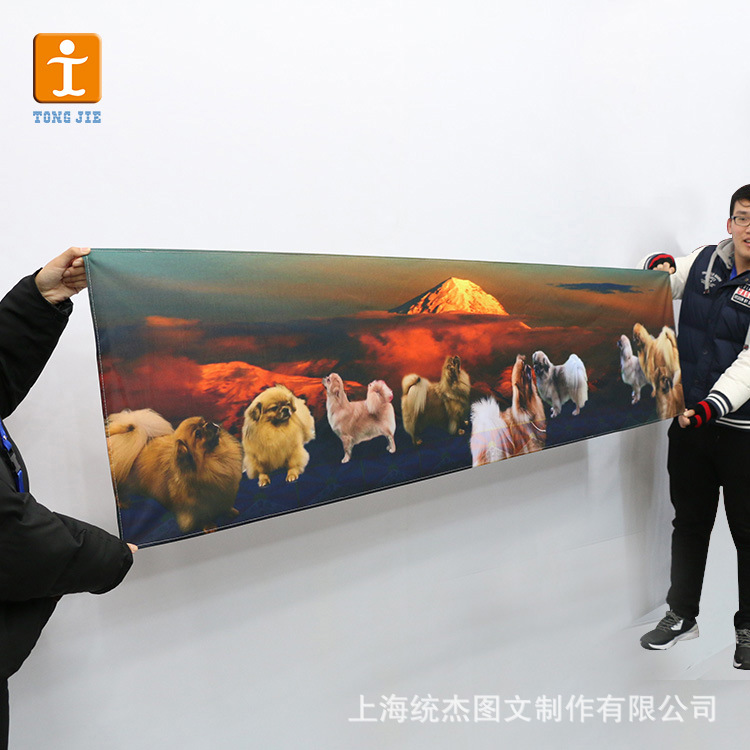 工厂直销户外大型写真喷绘布广告横幅防风抗紫外线UV打印来图制作