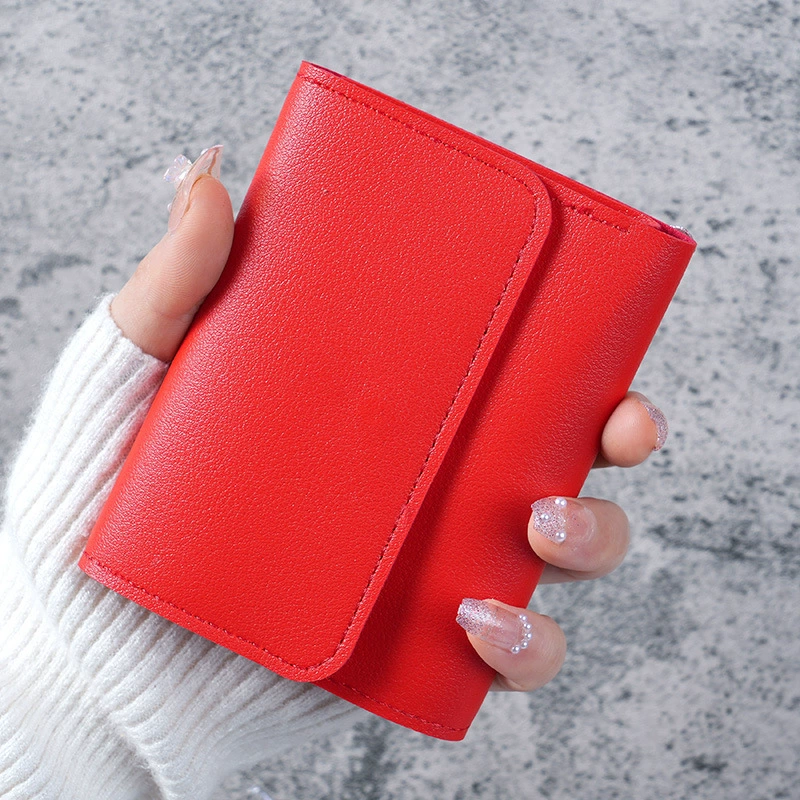 Short wallet, ultra‑thin card holder, compact 12×9×1 cm, lightweight