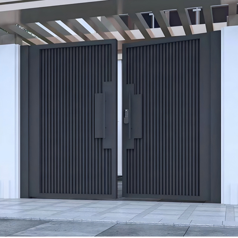 Cast aluminum villa entrance door, rural self-built house zinc alloy door, rural home entrance anti-theft double-door system Cast aluminum villa entrance door, rural self-built house zinc alloy door, rural home entrance anti-theft double-door system