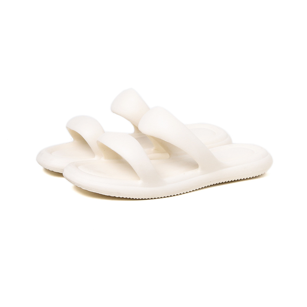 Zapatillas de deslizamiento para mujer Red ins pan de moda al aire libre desgaste doble correa plana inferior suave estilo europeo y americano sandalias de moda EVA