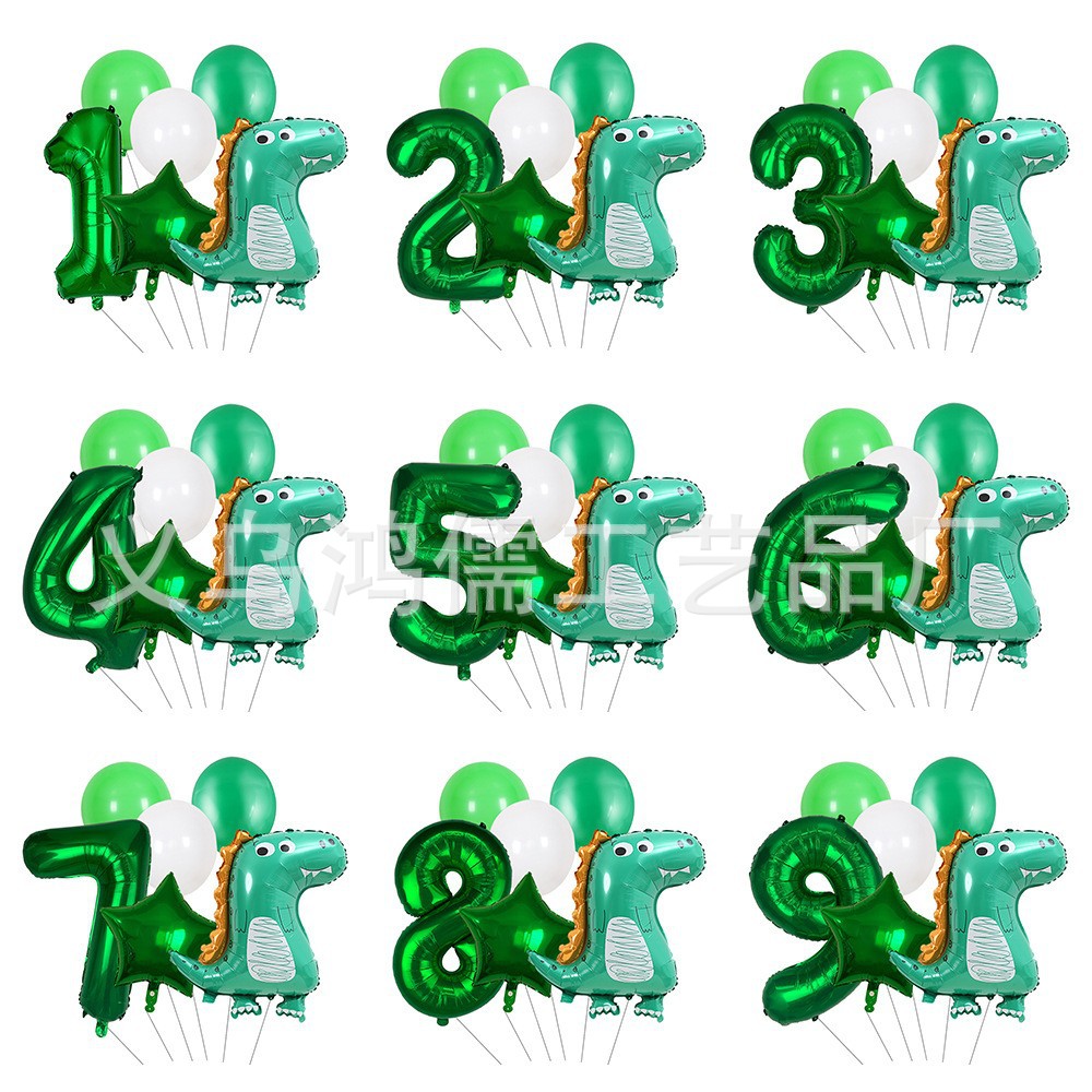 La generación transfronteriza Jurásico caza globo bosque infantil Tyrannosaurus dinosaurio fiesta de cumpleaños decoración globo