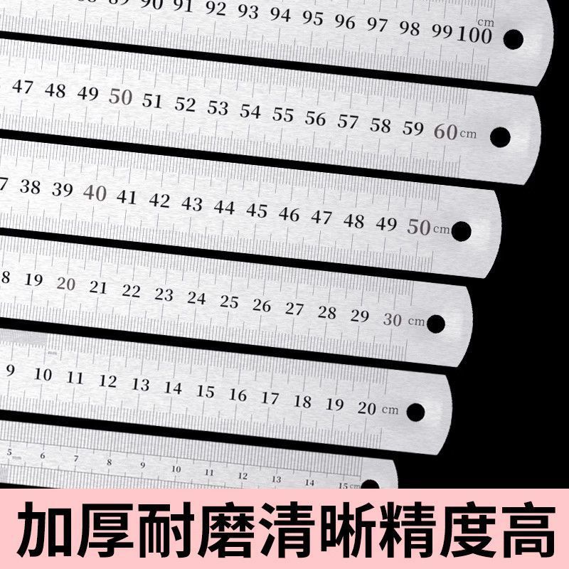 5本セット ステンレス製直定規 多機能製図 厚型測定 幅広鋼板定規|undefined
