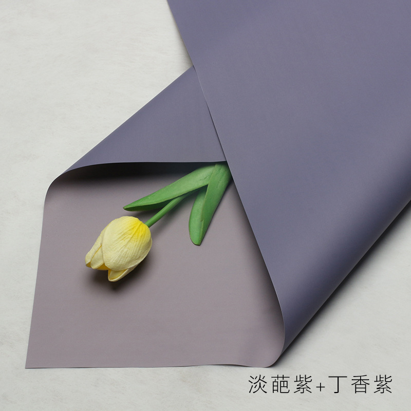 Venta directa de fábrica de papel de embalaje de flores impermeable bicolor Ouya papel ramo floristería floristería material de embalaje floral al por mayor