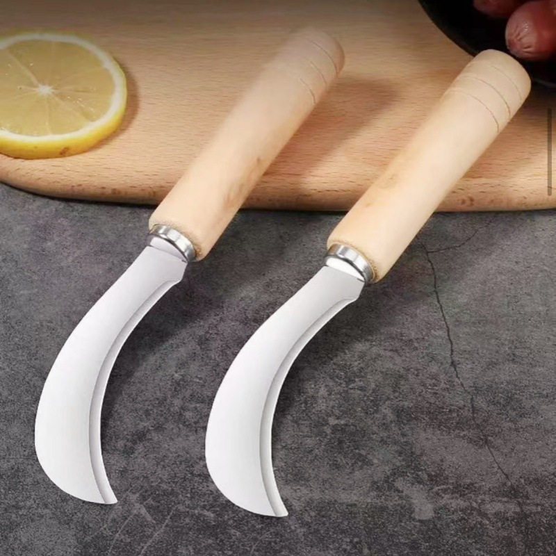 家用多功能不锈钢香蕉弯刀商用专用菠萝蜜菠萝水果刀锋利多用镰刀