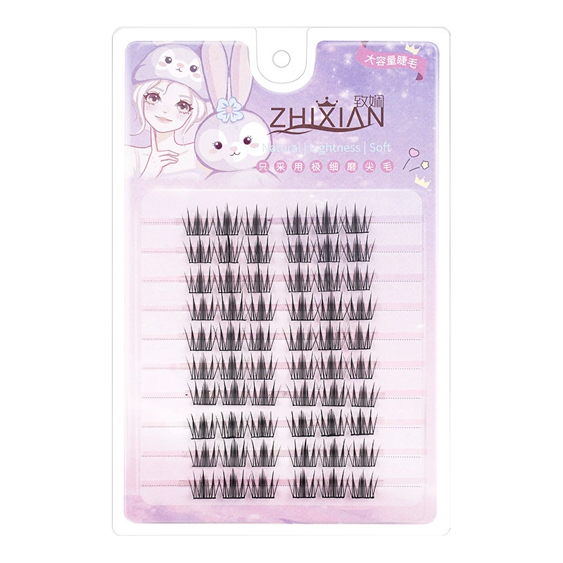 Dense False Eyelashes for Extension, Multi-Style Individual Cluster Flare Kit, Reusable