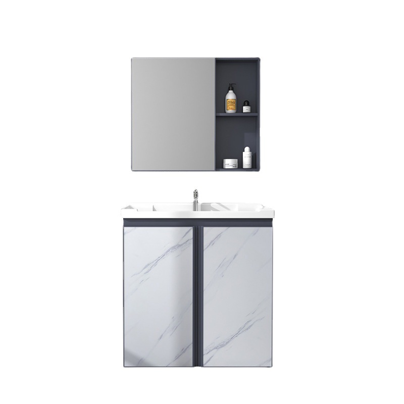 Cuarto de baño mesa de lavado integrado lavabo de piso combinación de gabinete de baño moderno lavabo simple