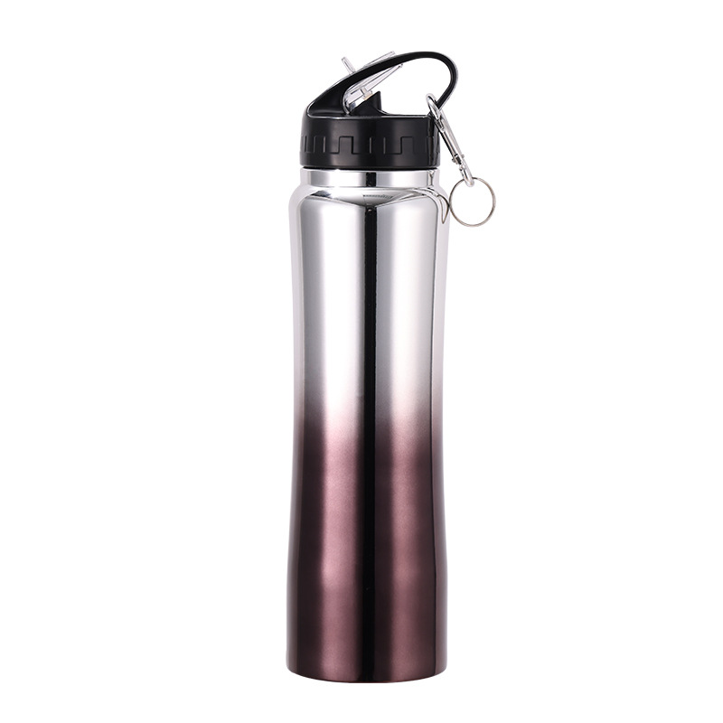 Nueva galvanoplastia Termo al vacío taza portátil al aire libre taza de agua Gran capacidad transfronteriza 304 deportes hervidor de acero inoxidable