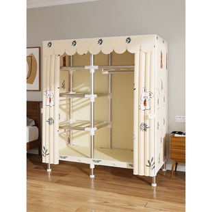 Simple Wardrobe for Home Bedroom Cloth Wardrobe Rental House Strong and Durable Economical Wardrobe Single Small Cabinet