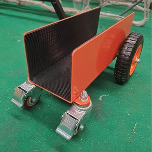 Solid wheel steering four-wheel turnover vehicle plate tool vehicle marble plate cart insulating glass cart