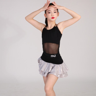 Faz Kidsren's Internet Celebrity Classy Dance Practice Clothes Latin Dance Clothes Girls Internet Celebrity Practice Training Performance Clothes