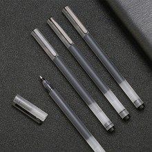 大容量巨能写中性笔签字笔碳素笔一次性中性笔全针管水笔学生考试
