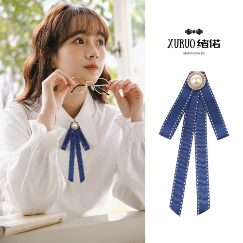Ladies' Collar Pin Decorative Korean Style Black Tie Pin, Versatile and Elegant Shirt Collar Accessories