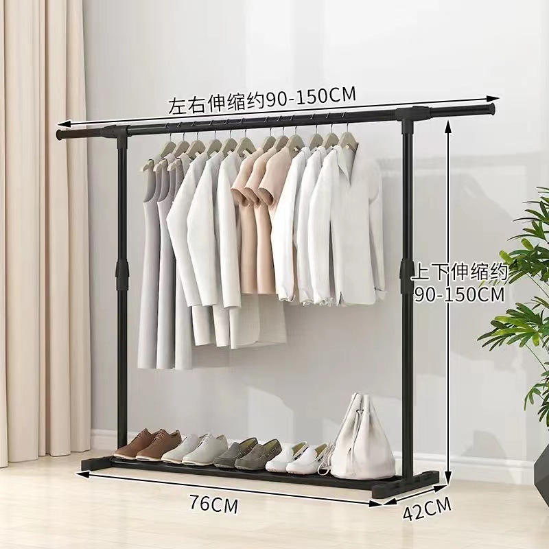コートラック フロアスタンド ホームベッドルーム モバイル クリーム服 シンプルな寮の衣類ラック バルコニー物干しラック 垂直|undefined