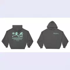 Cross-Border Aliexpress Amazon European Size Hoodie Men's and Women's Same Style Hooded Sweatshirt Printed Sweatshirt Khaki European and American