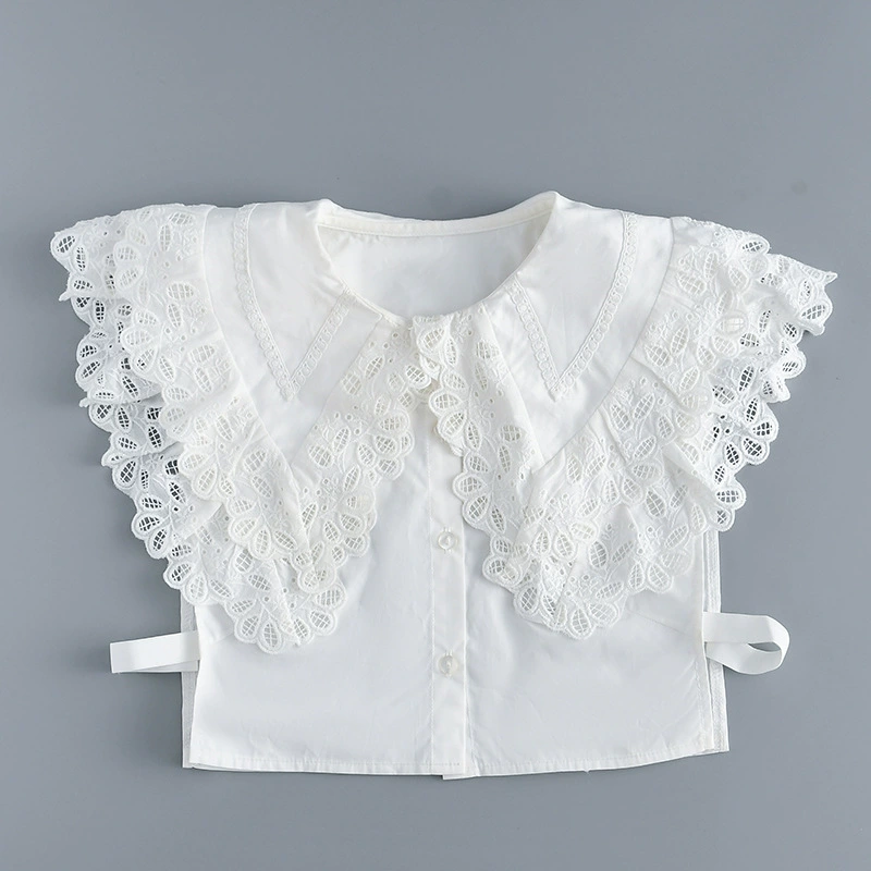 Demi-season Japanese double-layer doll, shirt, false collar