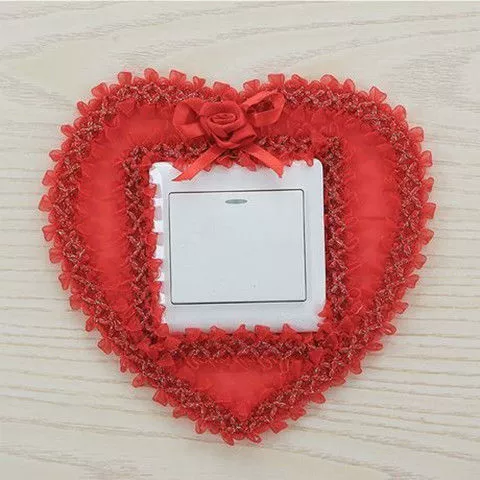 Cloth, switch key, creative protective case on wall
