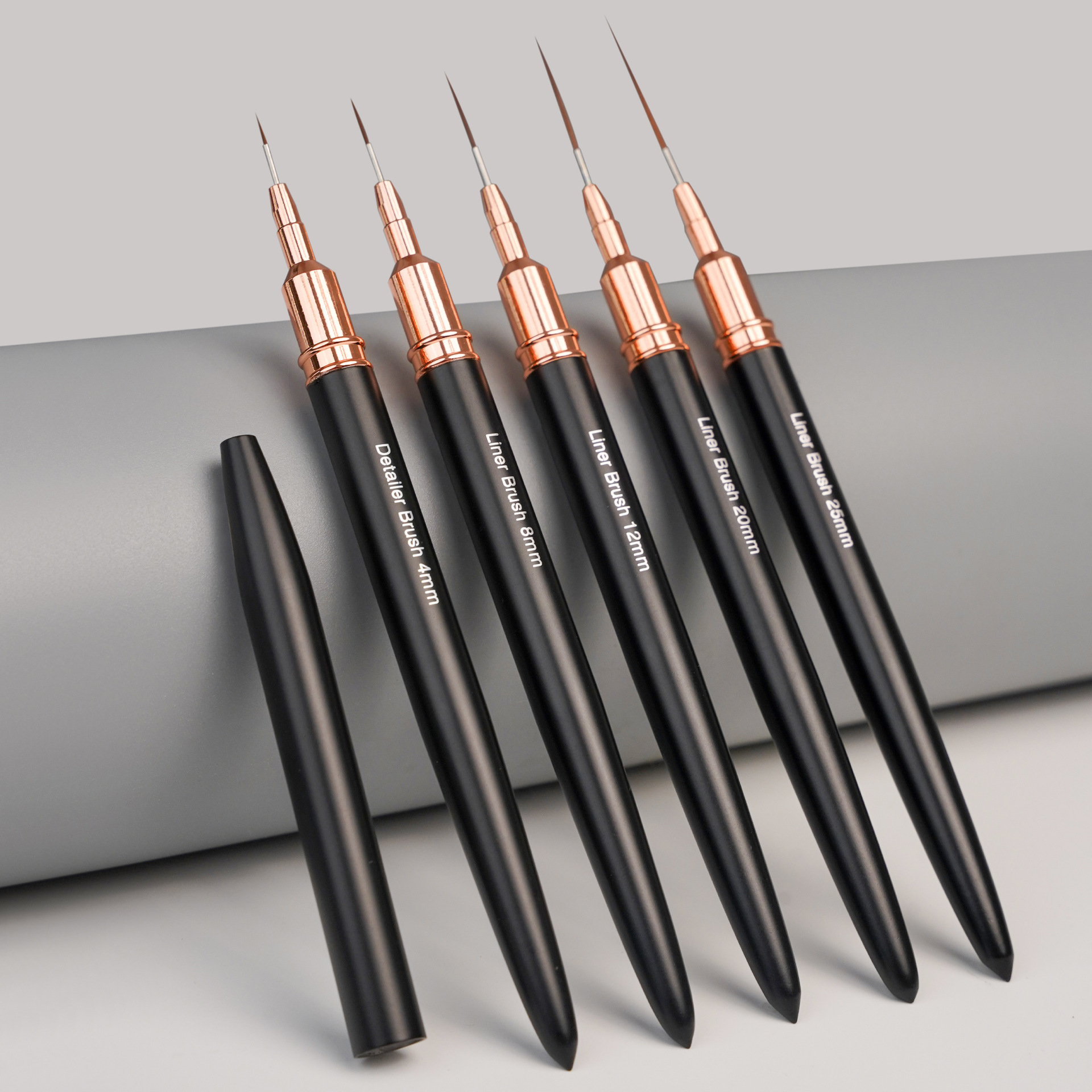 Pluma de dibujo de estilo japonés pincel de uñas conjunto de pinceles de pintura de flores 5 pinceles de pintura de alambre toner terapia de luz