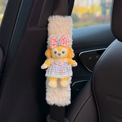Seat belt shoulder pad | couples, LinaBell and StellaLou - sweet-facespring-outing-cake-white-shoulder-pad
