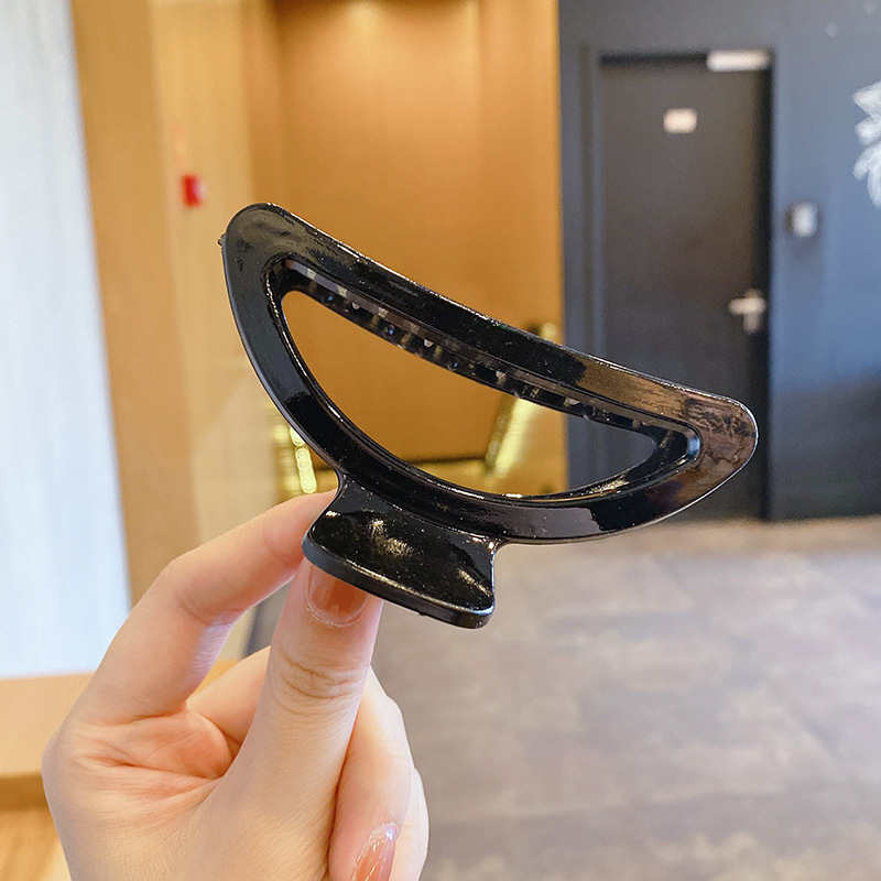 Clip de agarre grande de alta calidad para mujer 2025 primavera nuevo temperamento horquilla de pelo en la parte posterior de la cabeza clip de tiburón horquilla tocado