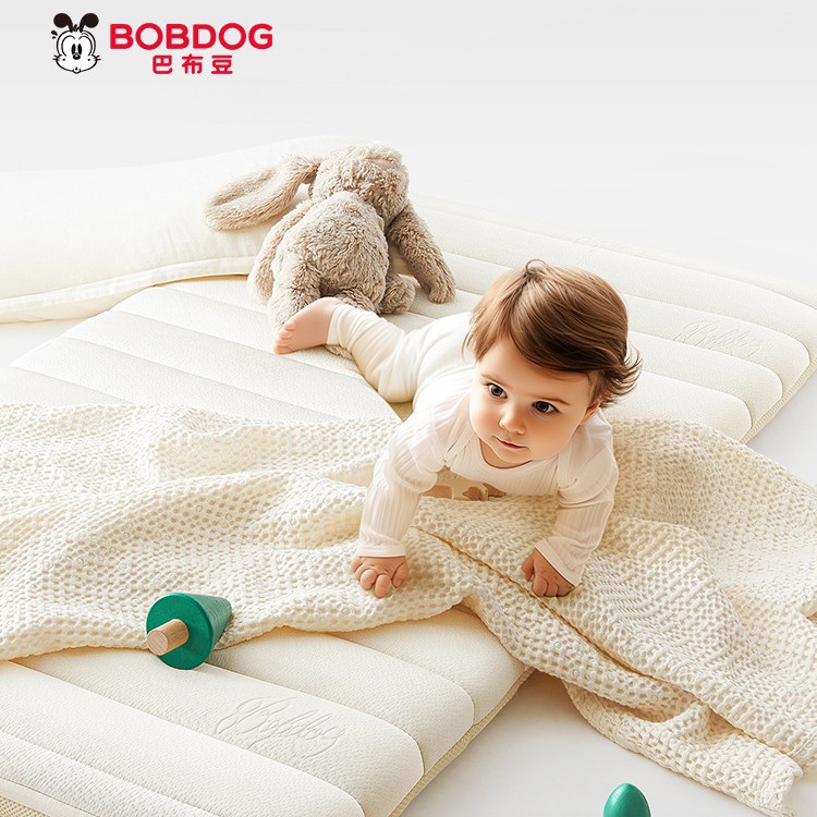 Babudou natural coconut palm fiber baby mattress, designed for use in kindergartens and as a fitted bed pad for children, and also suitable as a mattress for newborns