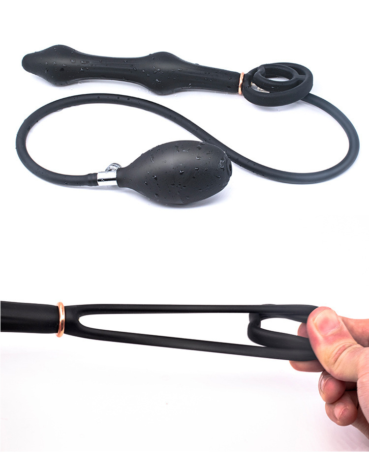 Orissi Bead Inflatable Plug With Double Ring For Stimulation_voghion.com