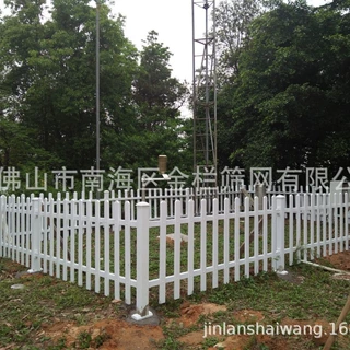 【佛山围栏厂家】厂家承接各种PVC护栏100%实例安装图花都气象局