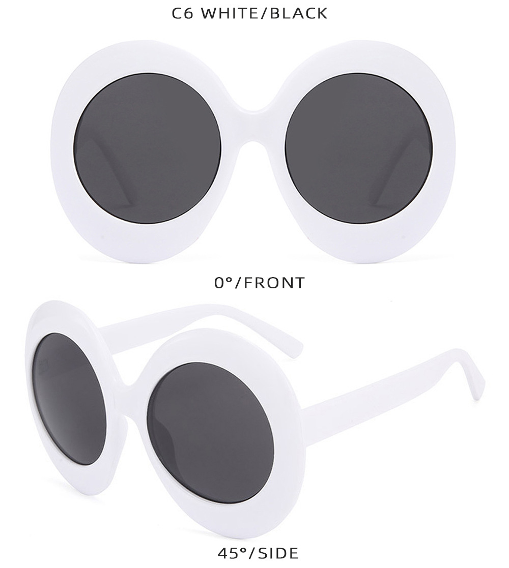 Exaggerated Streetwear Geometric Pc Round Frame Full Frame Glasses display picture 9