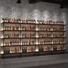 酒架落地式酒柜多功能置物架壁挂式酒吧红酒餐厅吧台全套酒水墙上