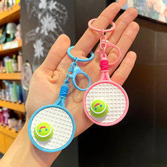 新商品創意テニス試合周辺のキーホルダースポーツスポーツプレゼントテニスラケットプレゼント卸売りキーチェーン