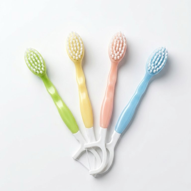 Disposable toothbrush with soft bristles, portable and convenient, in macaron colors, small-headed disposable toothbrush can be used as a pre-coated toothbrush