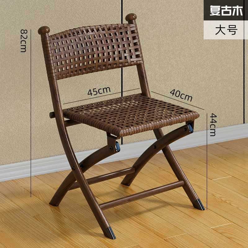 Sillas plegables de balcón casera sillas de caña de plástico respaldo sillas pequeñas sillas al aire libre solo mazza taburetes sillas de comedor