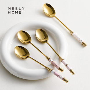 ♡ Meelyhome English Coffee Spoon Stirring Spoon Afternoon Tea Cake Dessert Spoon Honey