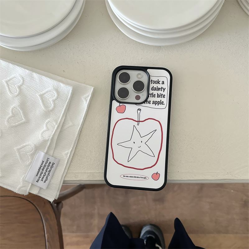 Líneas Apple Star English-Black Back one