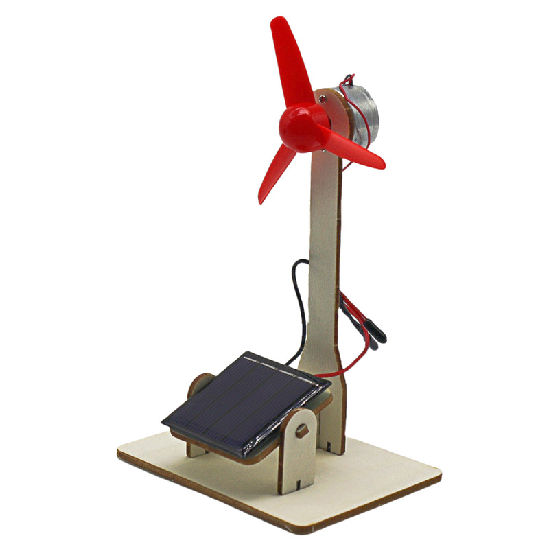 Science and technology small production DIY solar windmill clean energy primary school puzzle science experiment STEM material package