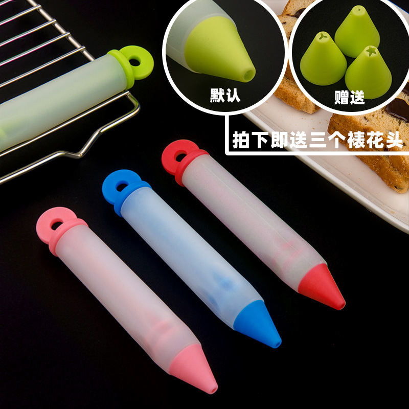 Two -head silicone decorative pen decorative mouth chocolate cream…