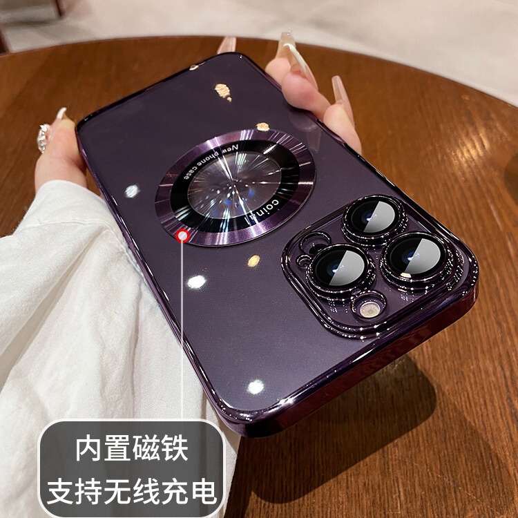 マグネット対応アップル16pro max携帯ケース15レンズフィルム12透明ハードケースiPhone13Pシンプル男|undefined