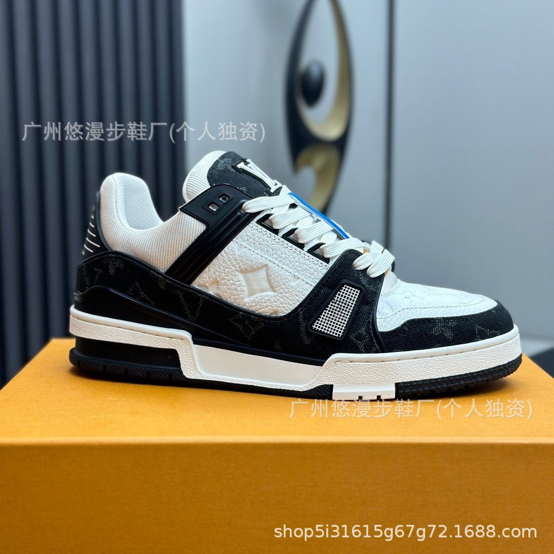 Zapatos Lujia, versión Guangzhou, zapatillas deportivas con estampado vaquero, suela gruesa, unisex, casuales, versátiles y modernas.