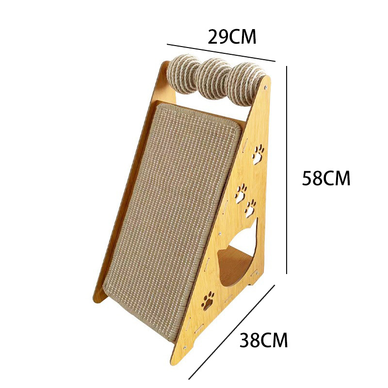 초대형 수직 삼각형 + 사이잘삼 매트 + 고양이 놀리는 공 3개