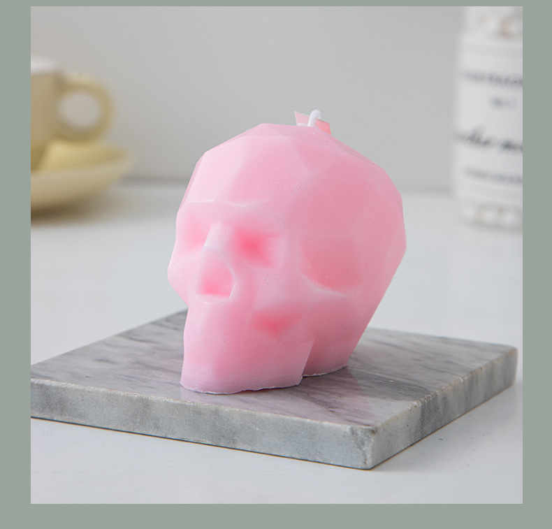 万圣节几何骷髅头香薰蜡烛ins创意家居摆饰套装万圣跨境蜡节日礼详情11