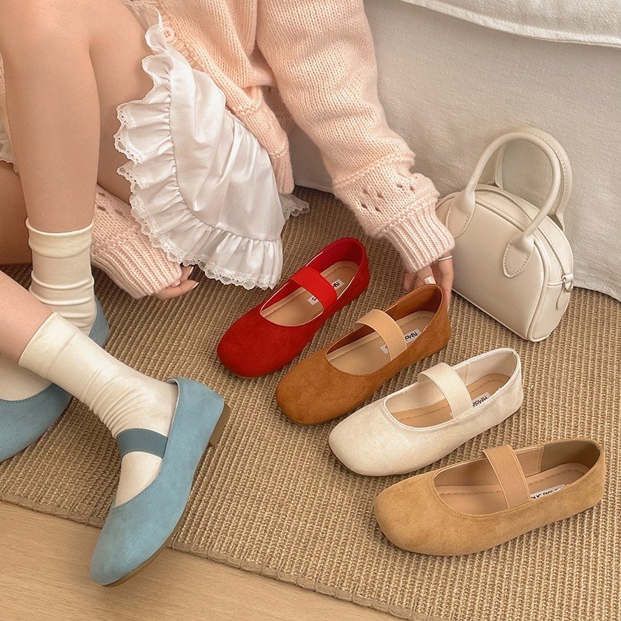 Lightweight Breathable Retro French Ballet Style Flat Bottom Shallow Mouth Single-layer Shoes Women's 2025 New Spring All-match Mary Jane Shoes
